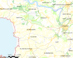 Map commune FR insee code 29172